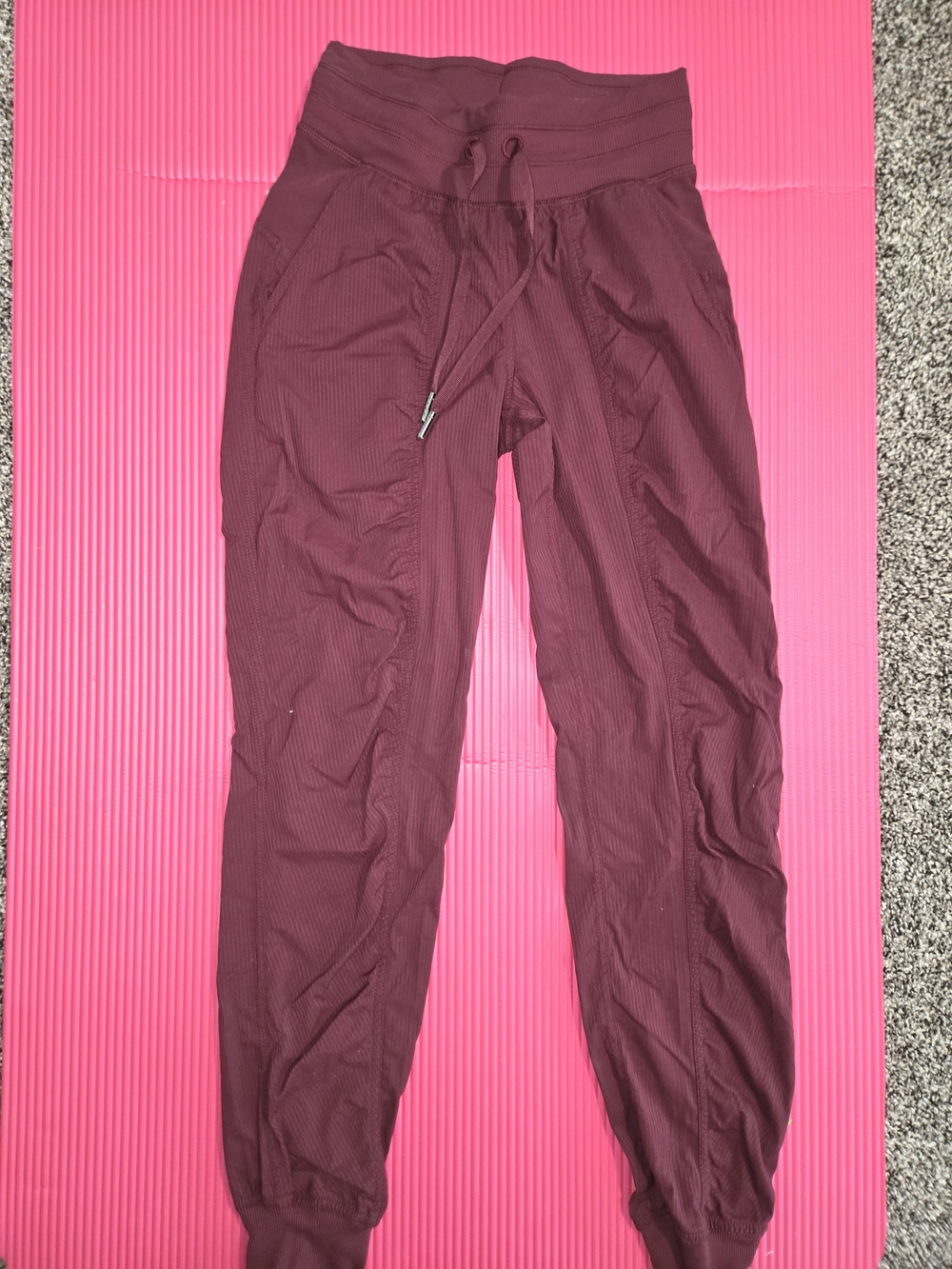 Lululemon Burgundy Dance Studio Mid-Rise jogger Pants